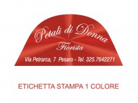 Etichette adesive per fioristi, fiorai e vivaisti (mm 54x26)  (cod.91G)